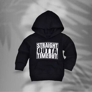 *NWT*🪑 Boys straight out of timeout sweatshirt 3T